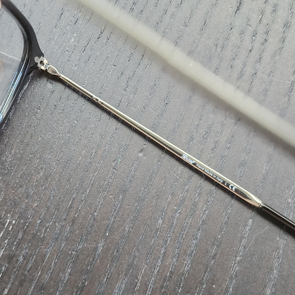 New PERSOL 3044-V BLACK Eyeglasses Handmade ITALY glasses 52-21-140 - Picture 7 of 16